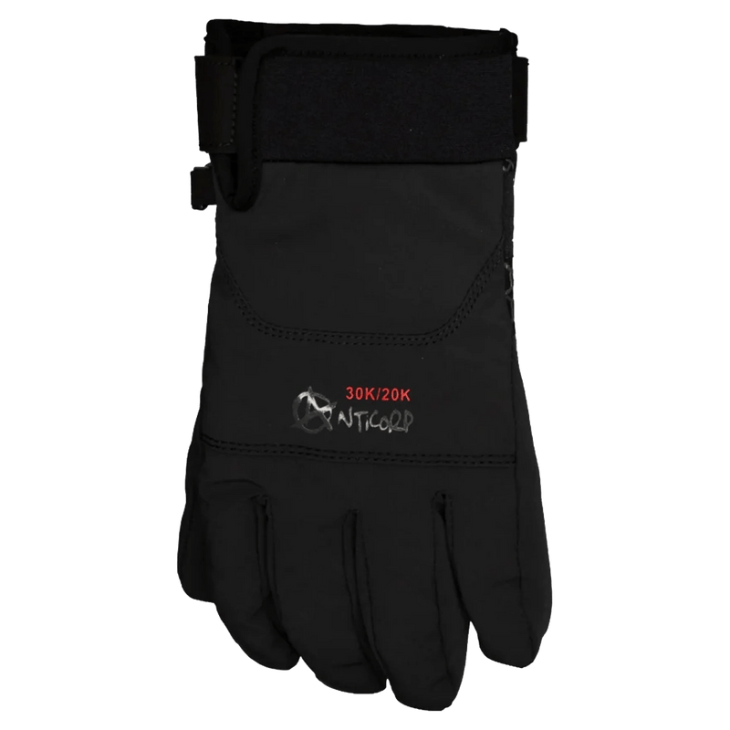 Main view of the Anticorp Low Cut Glove, black for unisex