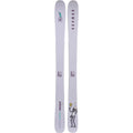 Armada Tantrum 84 kids freestyle skis in light grey with twin tips and cartoon graphics on the tails.