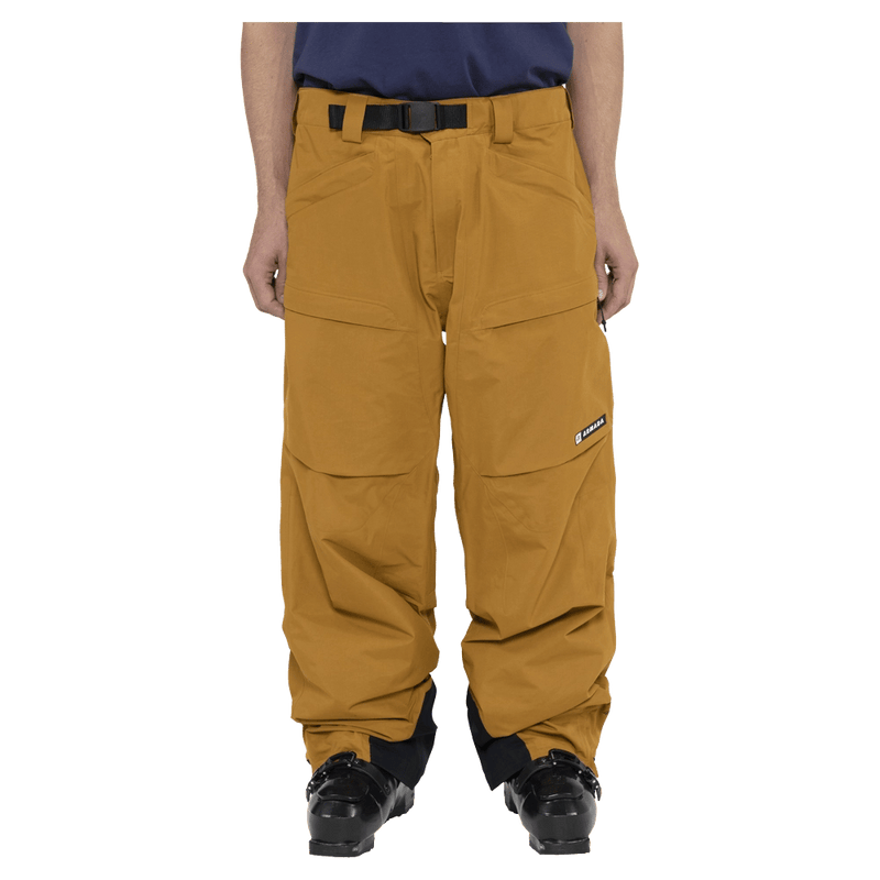 Front view of the Armada Atalantis 2L Pants in Golden Brown colourway, unisex's model