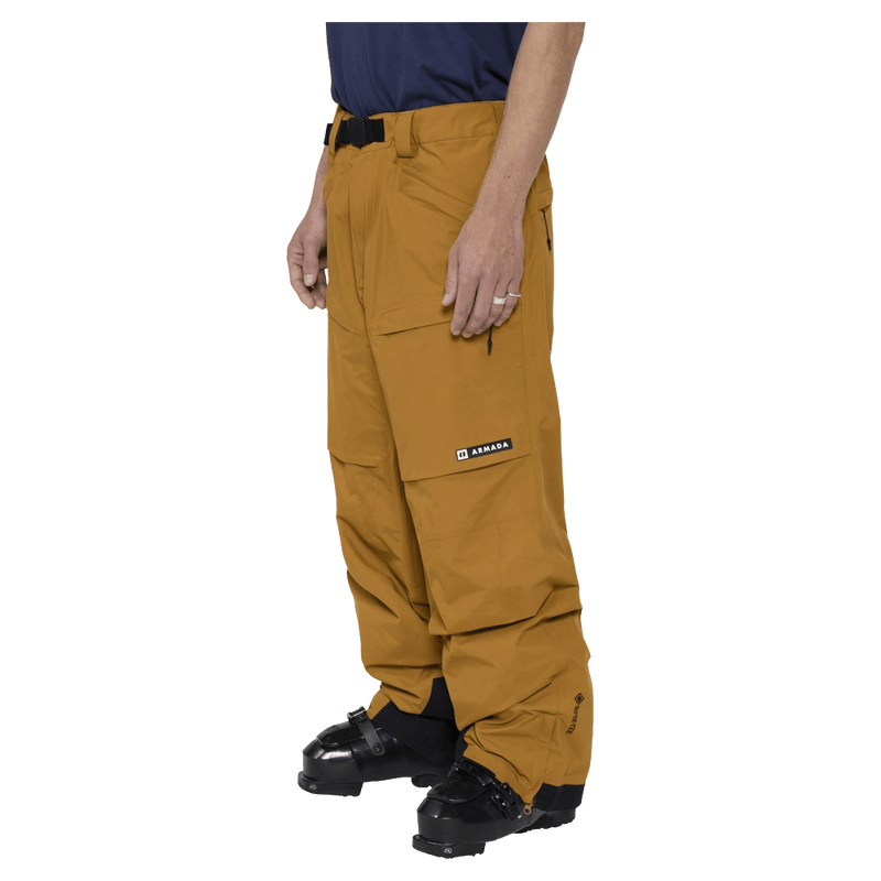 Side view of the Armada Atalantis 2L Pants in Golden Brown colourway, unisex's model
