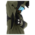 Under-arm view of the Armada Bargs 2L Insulated Jacket in Olive colourway, unisex's model
