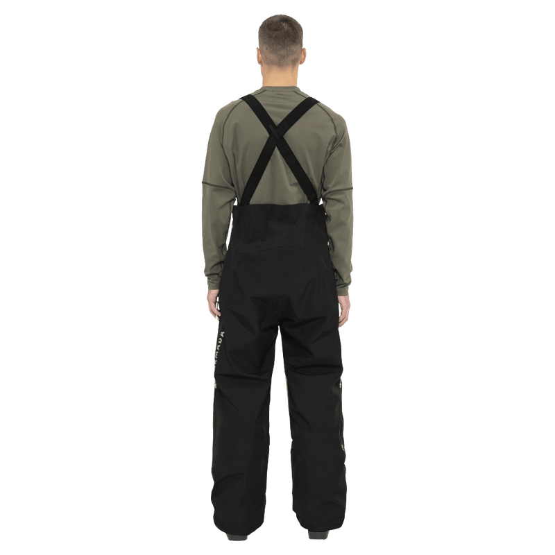 Back view of the Armada Coveted 3L Bib in Black colourway, men's model