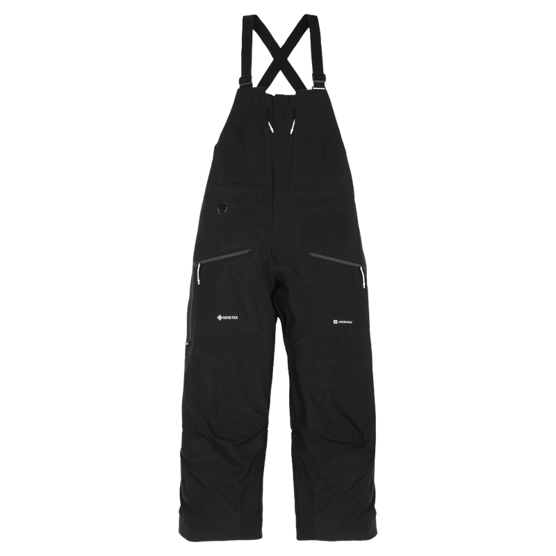 Main view of the Armada Coveted 3L Bib in Black colourway, men's model