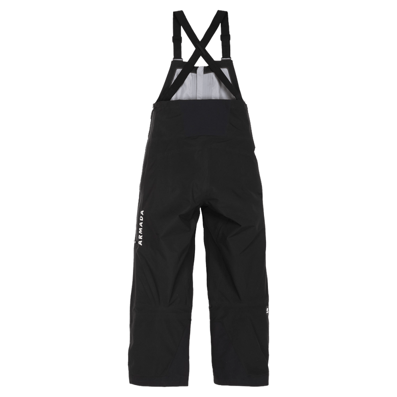 Back view of the Armada Coveted 3L Bib in Black colourway, men's model