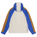 Back view of the Armada Gansett 2L Insulated Jacket in cream, dazzler and golden brown colourway, unisex's model