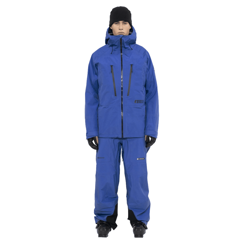 Full-body view of the Armada Haydon 3L Jacket in Dazzler colourway, men's model