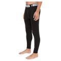 Side view of the Armada Hoopler Baselayer Bottom in Black colourway, unisex's model