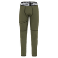 Main view of the Armada Hoopler Baselayer Bottom in Olive colourway, unisex's model