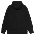 Back view of the Armada Icon Hoodie in Black colourway, unisex's model