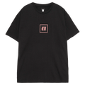 Main view of the Armada Icon Tee in Black colourway, unisex's model
