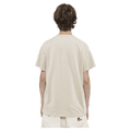 Back view of the Armada Icon Tee in Cream colourway, unisex's model
