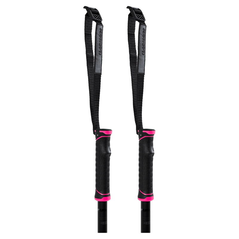 Grip view of the Armada Legion Ski Poles in Pink colourway, unisex model