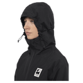 Hood view of the Armada Nylie 2L Insulated Jacket in Black colourway, women's model