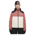 Front view of the Armada Nylie 2L Insulated Jacket in Faded Rose cream colourway, women's model