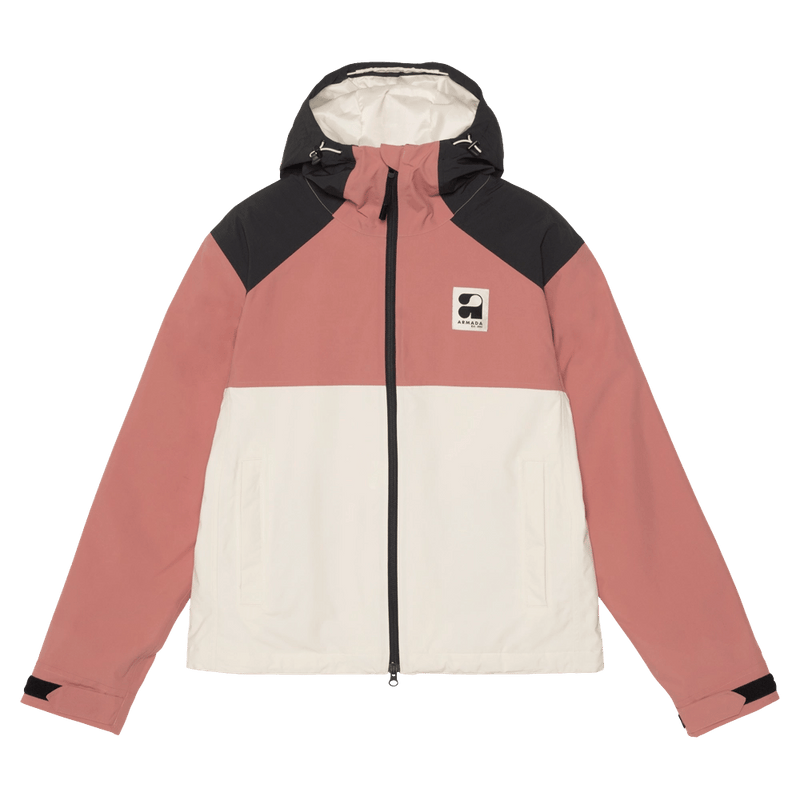 Main view of the Armada Nylie 2L Insulated Jacket in Faded Rose cream colourway, women's model