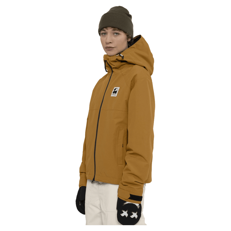 Side view of the Armada Nylie 2L Insulated Jacket in Golden Brown colourway, women's model