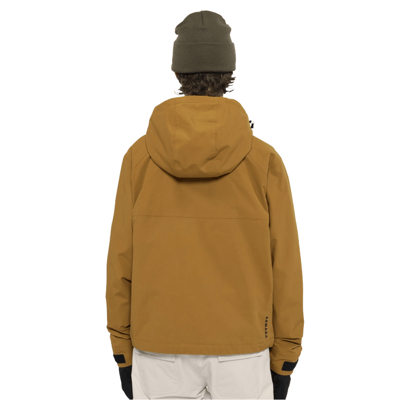 Back view of the Armada Nylie 2L Insulated Jacket in Golden Brown colourway, women's model