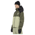 Side view of the Armada Nylie 2L Insulated Jacket in Olive colourway, women's model