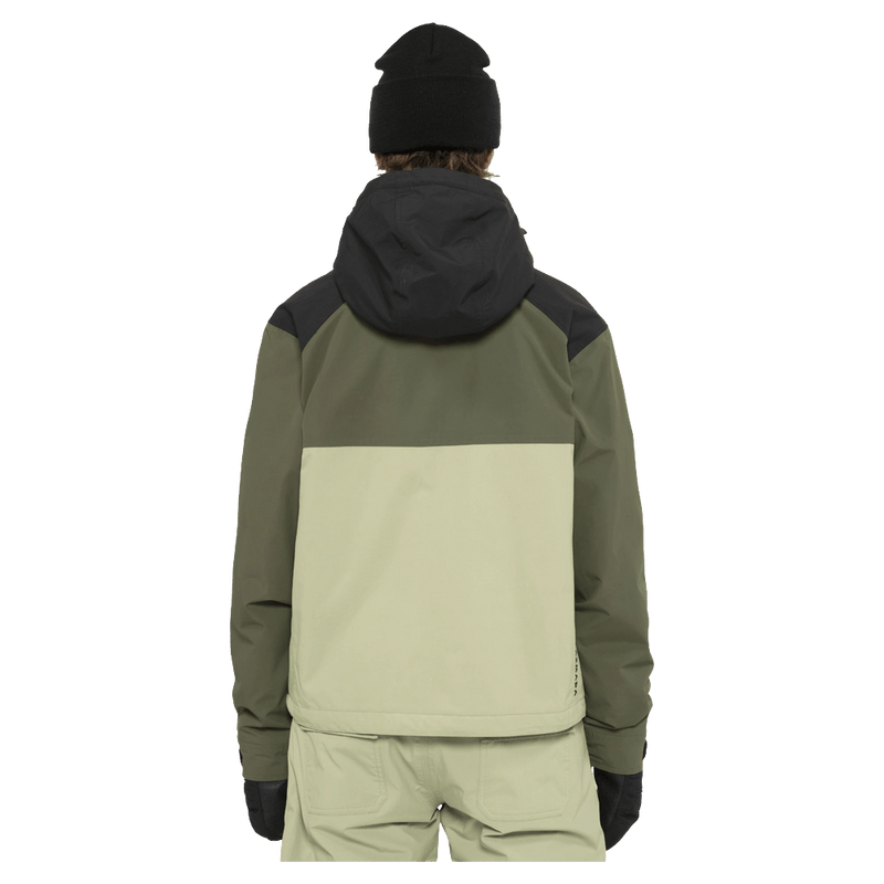 Back view of the Armada Nylie 2L Insulated Jacket in Olive colourway, women's model