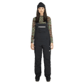Front view of the Armada Pascore 2L Bib in Black colourway, women's model