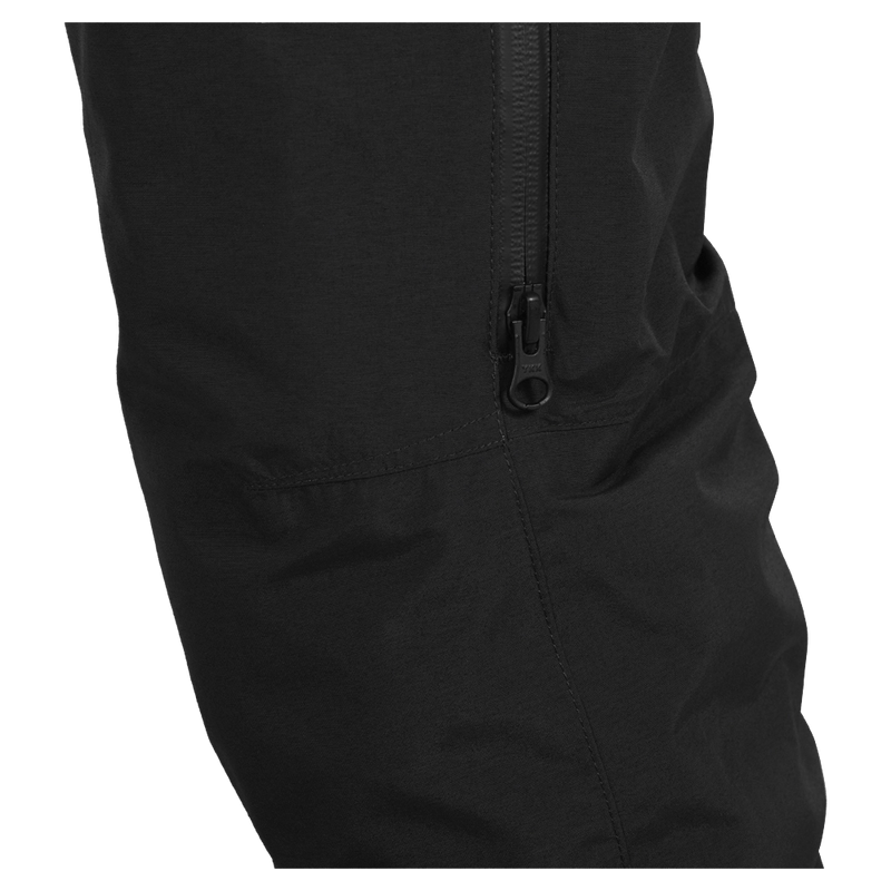 Leg view of the Armada Pascore 2L Bib in Black colourway, women's model