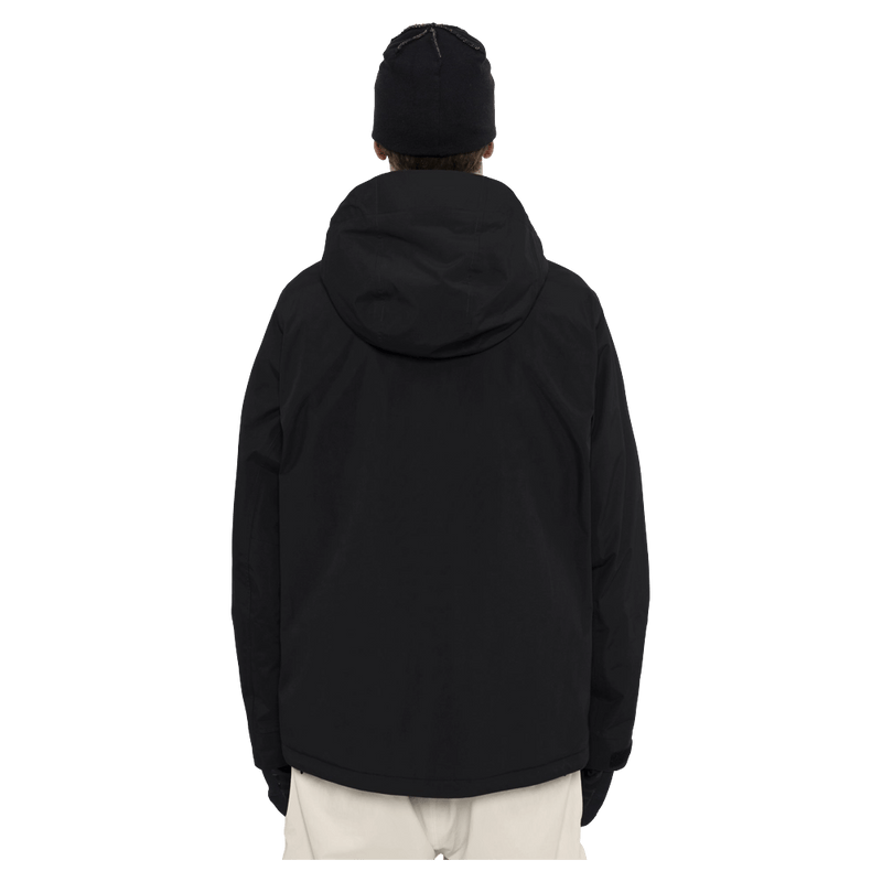 Back view of the Armada Reedy 2L Jacket in Black colourway, men's model