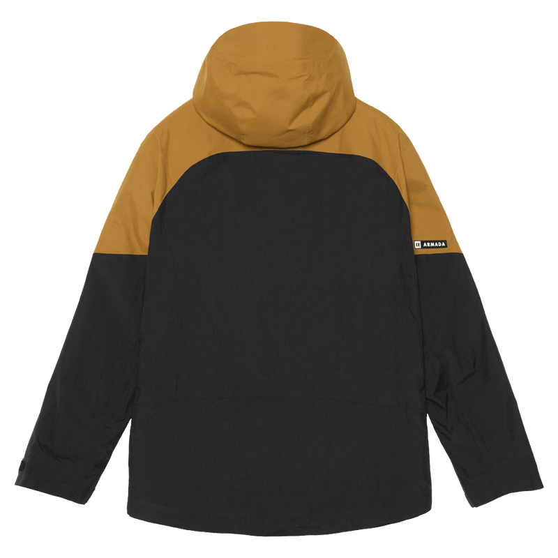 Back view of the Armada Romer 2L Jacket in Golden Brown colourway, men's model