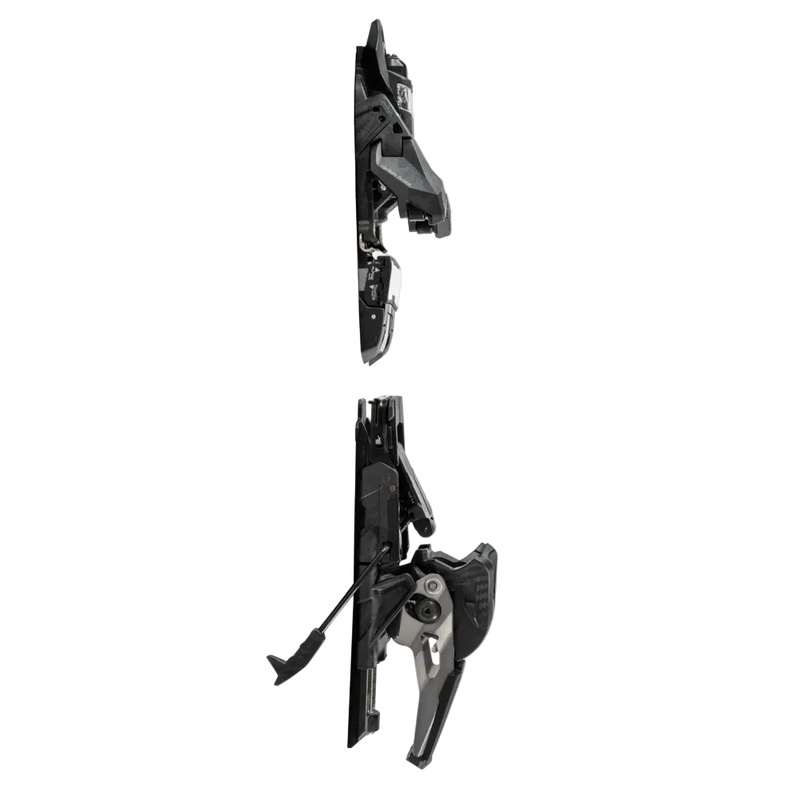 Side  view of the Armada Shift 13 MN Touring Ski Bindings in Black colourway, unisex's model.