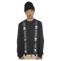 Model view of the Armada Stage Suspenders in Black colourway, unisex's model