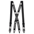 Main view of the Armada Stage Suspenders in Black colourway, unisex's model