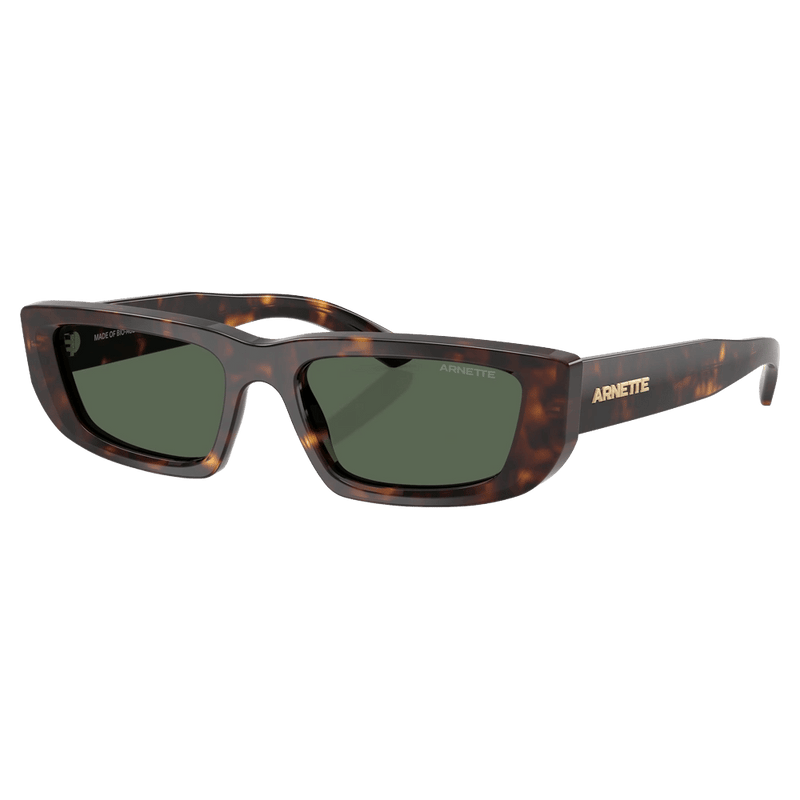 Main view of the Arnette AL Sunglasses in Dark Havana, Dark Green lens, unisex model