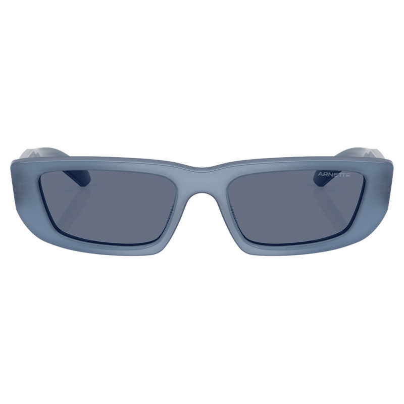 Front view of the Arnette AL Sunglasses in Opal Blue, Blue lens, unisex model