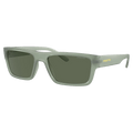Main view of the Arnette Phoxer Sunglasses in Frosted Sage, Dark Green lens, unisex model