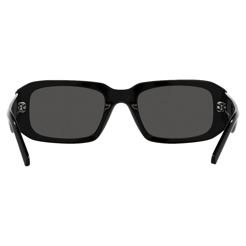 Front view of the Arnette The Kidd Sunglasses in Black, Dark Grey lens, unisex model
