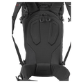 Detail view of the Atomic BACKLAND FR 32+ Backpack in Black colourway, unisex model