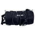 Main view of the Azur Handle Roll Bag in Black colourway, unisex model