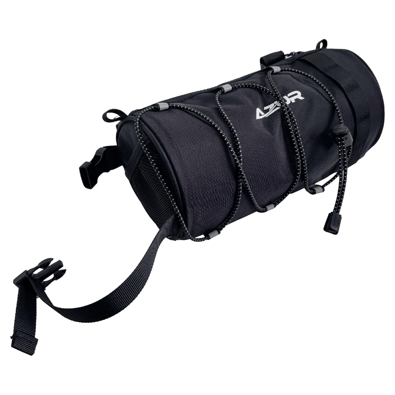 Alternative view of the Azur Handle Roll Bag in Black colourway, unisex model