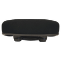 Back view of the Azur Pi Pro Memory Foam Bike Seat in Black colourway, unisex model