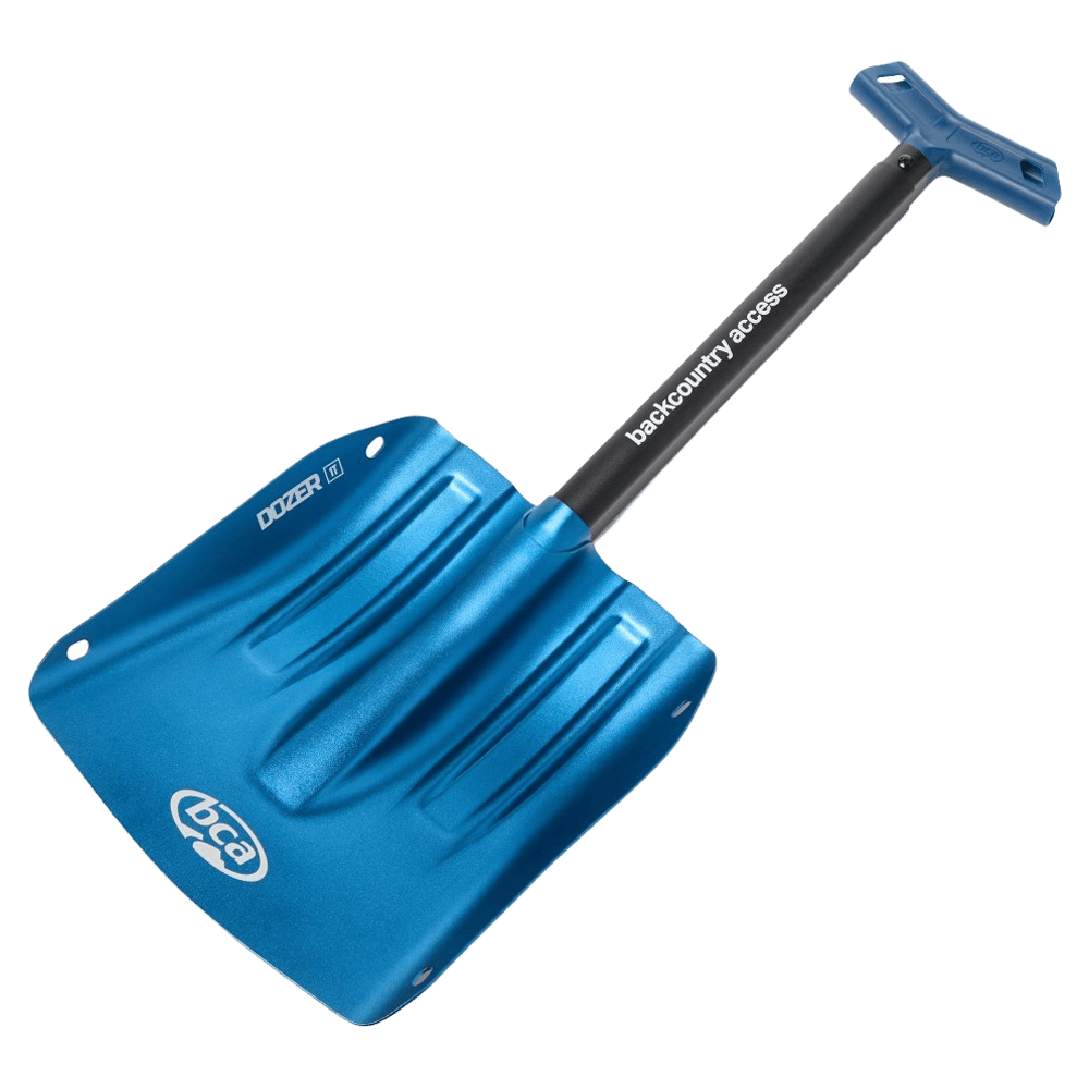BCA Dozer 1T Shovel with blue spade and handle, black shaft.