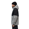 Side view of the Beyond Medals Fullzip 2L snowboard Jacket in Grey colourway, unisex's model