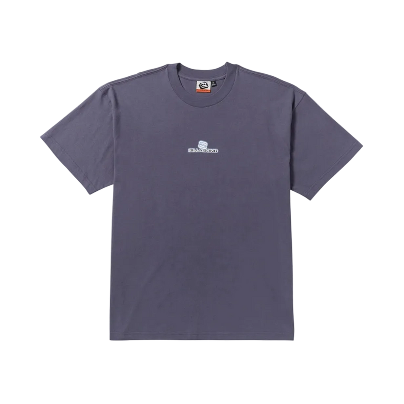 Main view of the Billabong Spec Dotcom Shirt in Navy colourway, men's model.