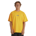 Front view of the Billabong Spec Dotcom Shirt in Yellow colourway, men's model.