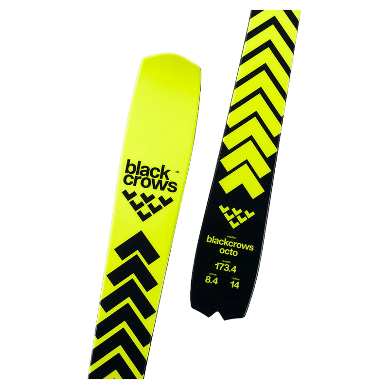 Close view of the BlackCrows OCTO Skis,  26/27 unisex's model