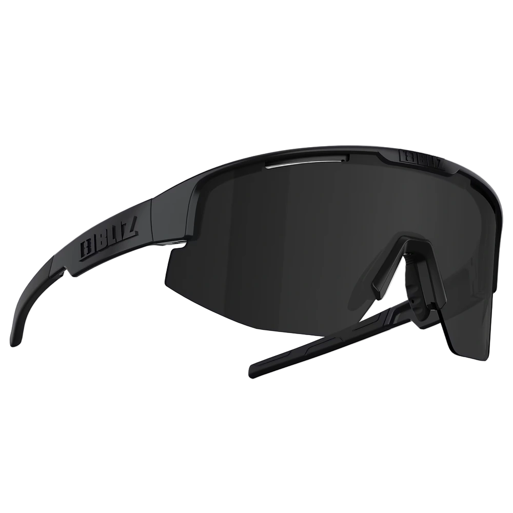 Secundary of Blizz Matrix Sunglasses Matte Black with Smoke lens