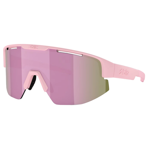 Blizz Matrix Sunglasses Matte Powder Pink Brown with Rose Multi lens