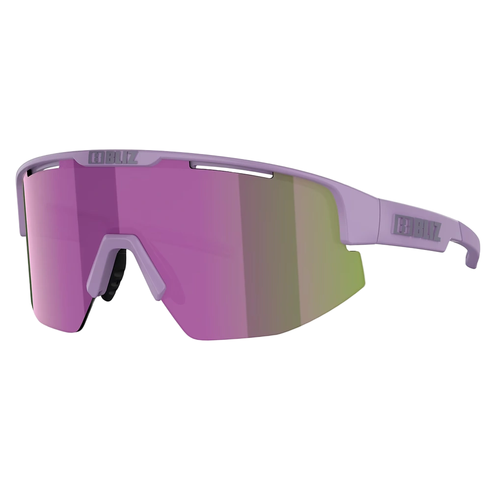 Blizz Matrix Sunglasses Matte Purple with Brown Mirror Purple lens