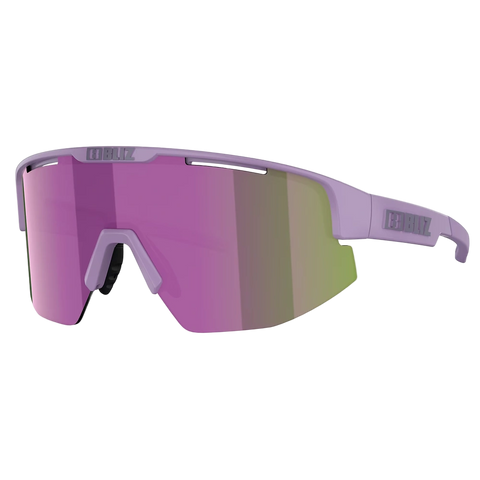 Blizz Matrix Sunglasses Matte Purple with Brown Mirror Purple lens