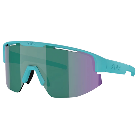 Blizz Matrix Sunglasses Matte Turquoise with Blue Green lens 