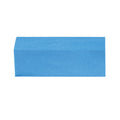 Blue rectangle hard rubber gummi stone