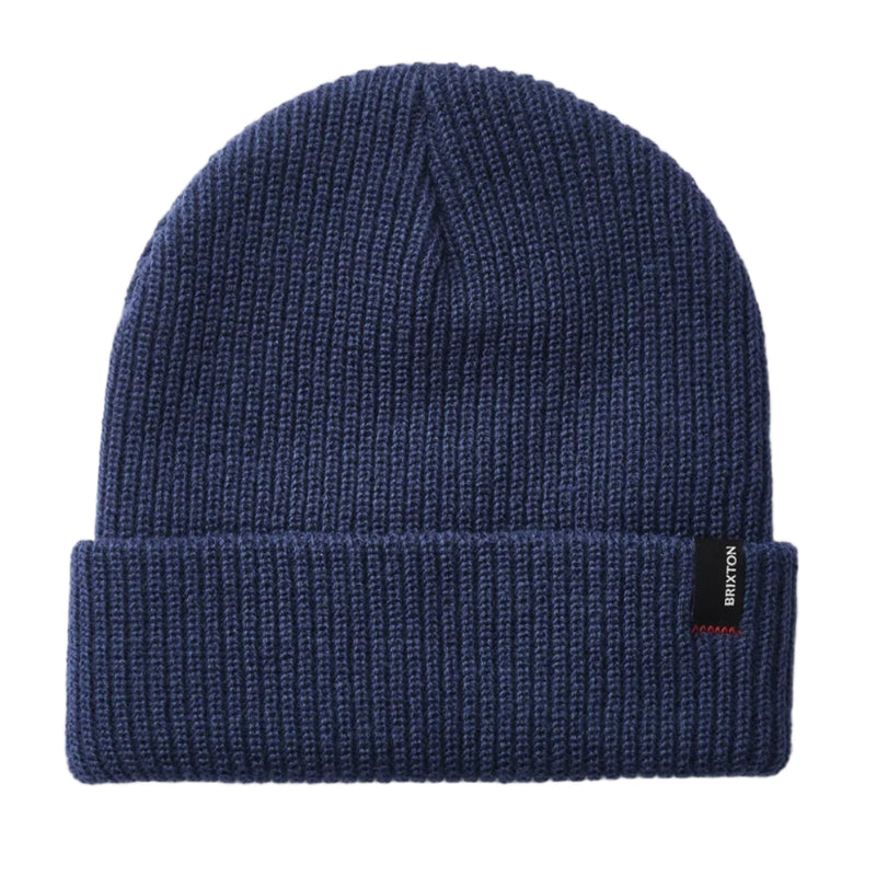 Main view of the Brixton Heist Beanie in washed blue